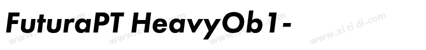 FuturaPT HeavyOb1字体转换